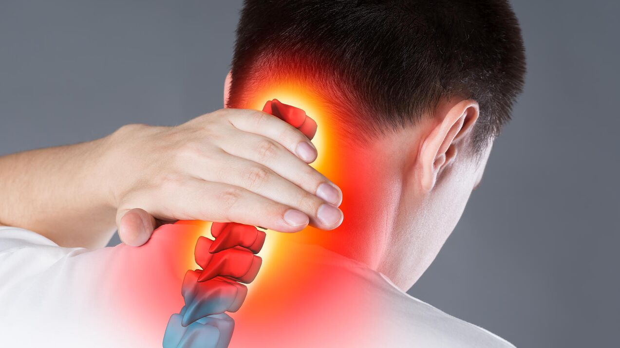 kaklo skausmas dėl osteochondrozės
