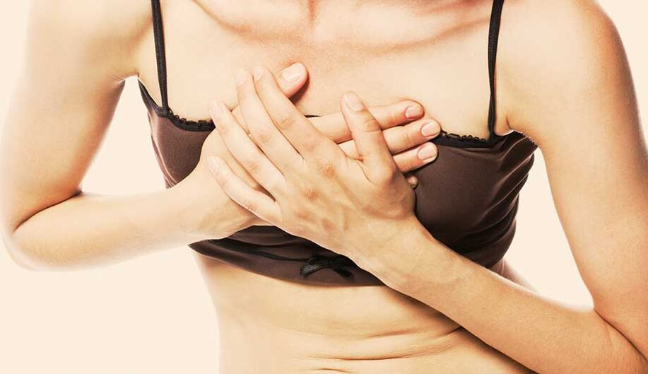 ūmus krūtinės skausmas gali būti krūties osteochondrozės priežastis
